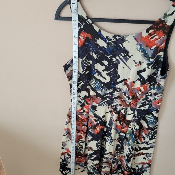 Anthropologie Maeve Capelle Multicolored Abstract Sleeveless Dress in M - Picture 8 of 11